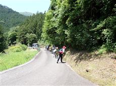 川又神社付近で観察（バックの山は鳥形山）